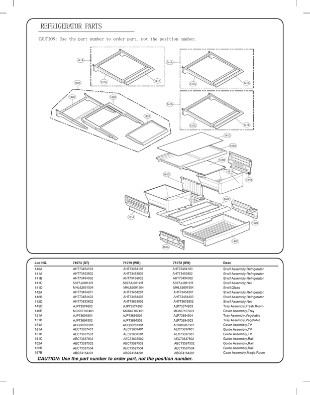 REFRIGERATOR PARTS