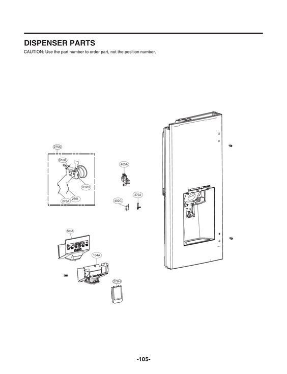 DISPENSER PARTS