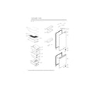 LG LRBNC1104S/00 doors/drawers parts diagram