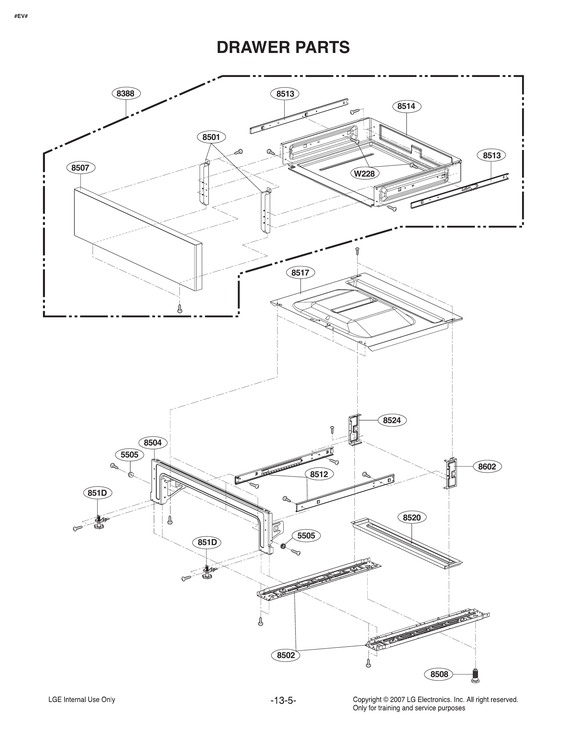 Drawer parts
