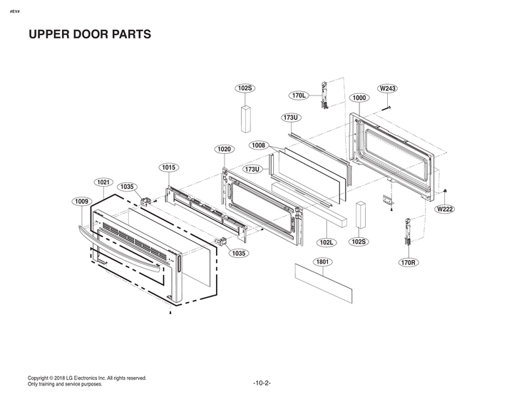 Upper door parts