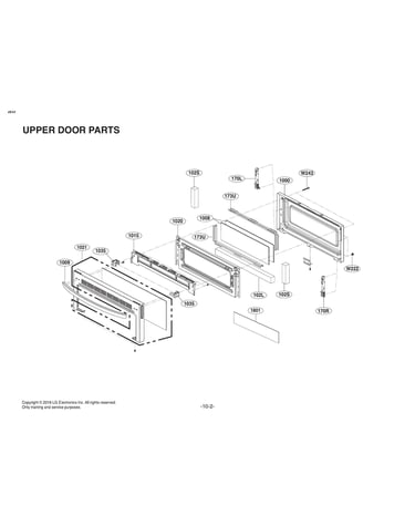 Upper door parts