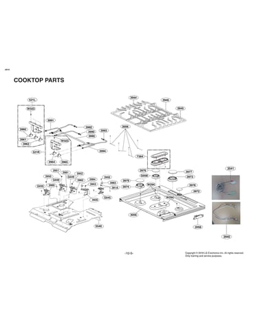 Cooktop parts