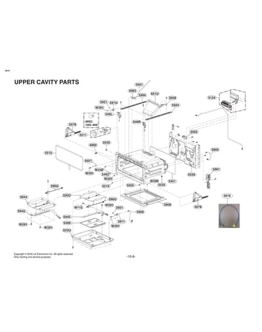 Upper cavity parts