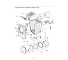 LG DLG3501W/00 cabinet/door assy: electric type diagram