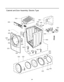 Cabinet/door assy: electric type