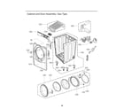 LG DLG3501W/00 cabinet/door assy: gas type diagram