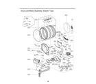 LG DLG3501W/00 drum/motor assy: electric type diagram