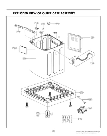 Outer case assembly