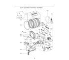 LG DLE3400W drum/motor assy: electric type diagram