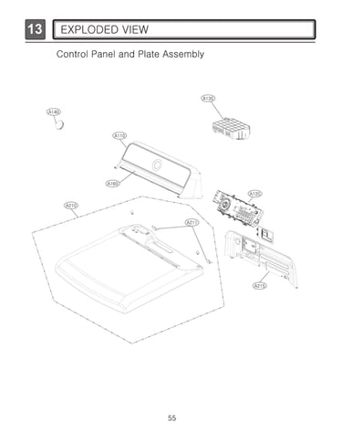 Control panel/plate assy