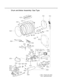Drum/motor assy: gas type
