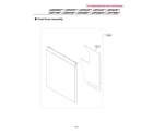 LG LDF5545SS/00 front cover assy diagram