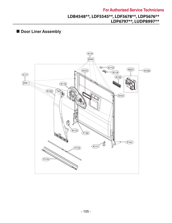 Door liner assy