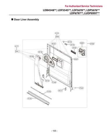 Door liner assy