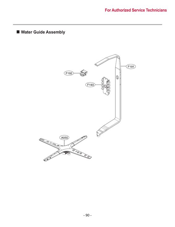 Water guide assy