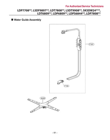 Water guide assy
