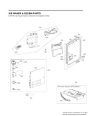 Ice maker/ice bin parts