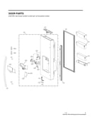 Dispenser door parts