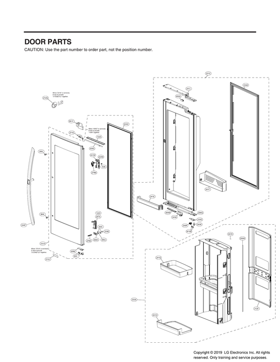 Refrigerator door parts