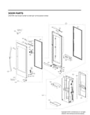 Refrigerator door parts