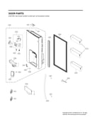 Refrigerator door parts