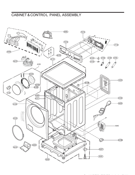 CABINET/CONTROL PANEL ASSY