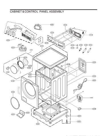 Cabinet/control panel assy