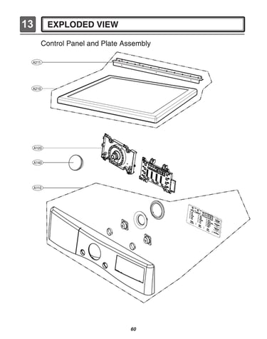 Control panel/plate assy