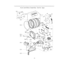 LG DLEX3900W drum/motor assy: electric type diagram