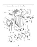 Cabinet/door assy: electric type