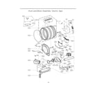 LG DLEX3900B drum/motor assy: electric type diagram