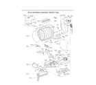 LG DLEX7800VE drum/motor assy: electric type diagram