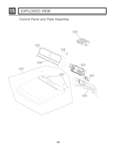 Control panel/plate assy