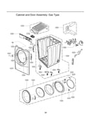 Cabinet/door assy: gas type