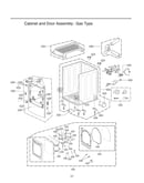 Cabinet/door assy: gas type