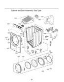 Cabinet/door assy: gas type