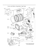 Drum/motor assy: gas type