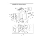 LG DLGX7801VE/00 cabinet/door assy: gas type diagram