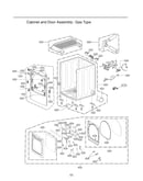 Cabinet/door assy: gas type