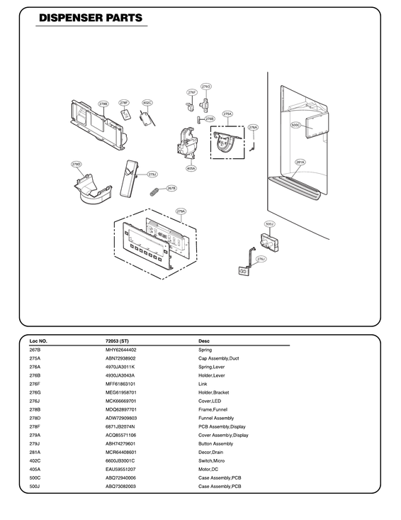 Dispenser parts