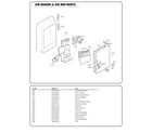 Kenmore Elite 79572053313 ice maker/ice bin parts diagram