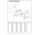 Kenmore Elite 79572053318 ice maker/ice bin parts diagram