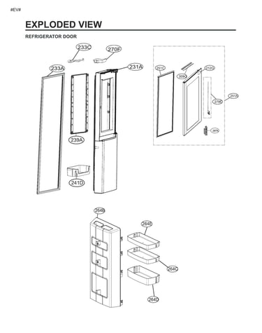 Refrigerator door