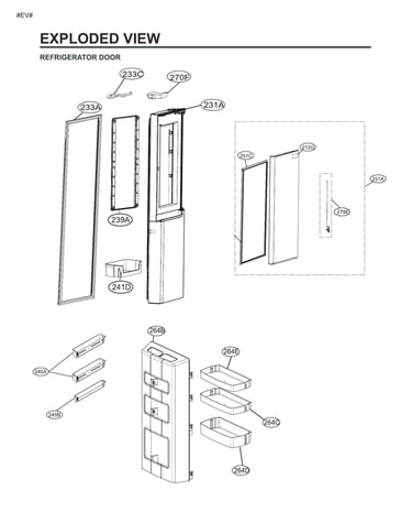 Refrigerator door