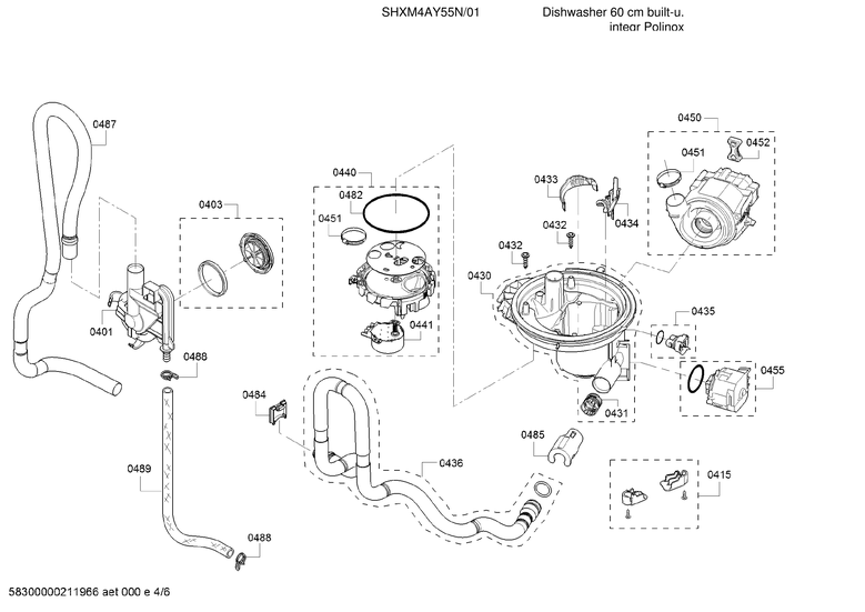 Heat pump/water inlet