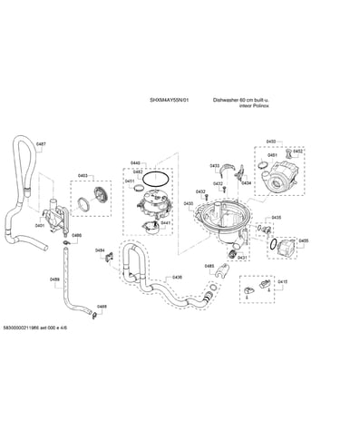 Heat pump/water inlet