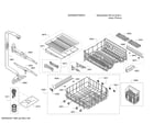 Bosch SHXM4AY55N/01 spray arms/dish racks diagram