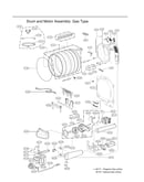 Drum/motor assy: gas type