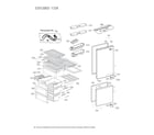 LG LBNC15221V/00 shelves/drawers/doors diagram
